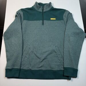 Prince & Fox Sweatshirt Mens Sz Large Sweater 1/4 Zip‎ Pullover Adult Casual